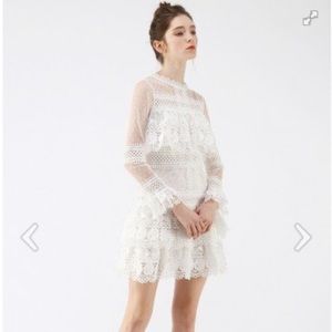 Chicwish NWOT Sweet Destiny Tiered Crochet Dress